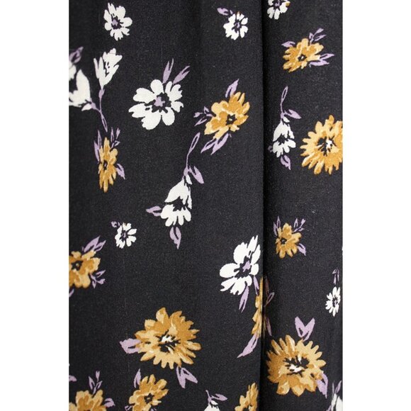 Urban Outfitters Black and Gold Floral Midi Dress - Picture 8 of 12